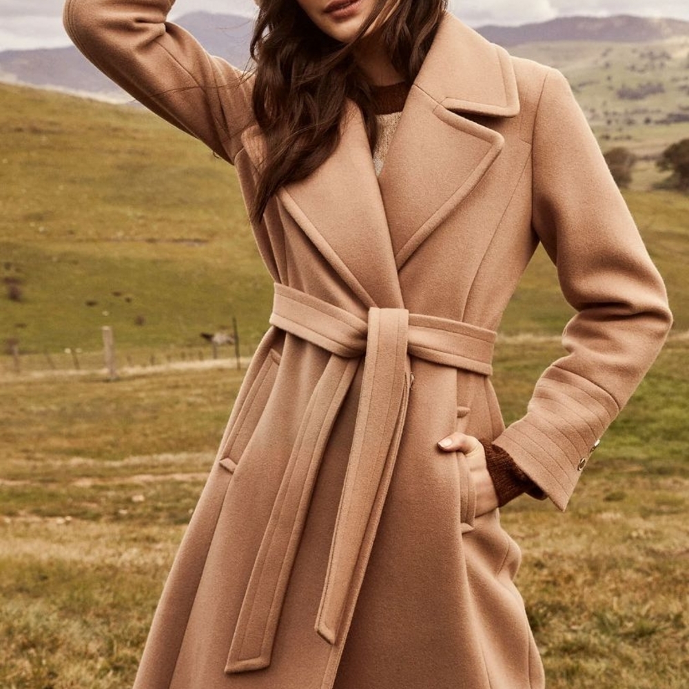 Ever New Tan Belted Trench Coat